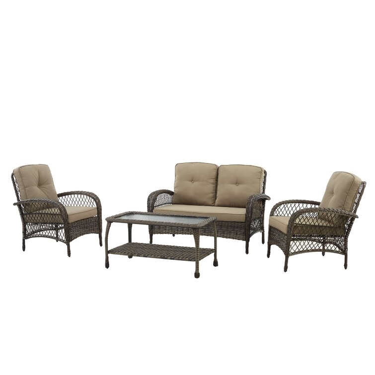 Tribeca 4 piece rattan with clearance cushion